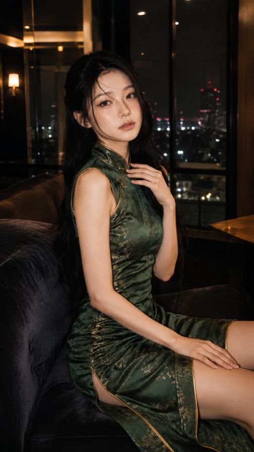 Emerald Cheongsam Night